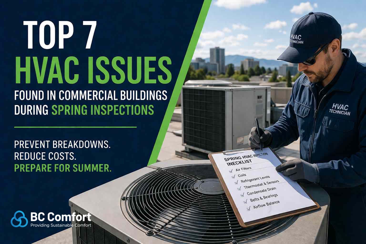 Featured image for “Top 7 HVAC Issues Found in Commercial Buildings During Spring Inspections”